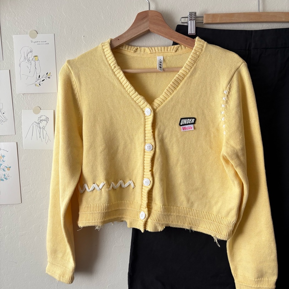 Yellow Cardigan/sweater - Picture 2 of 6